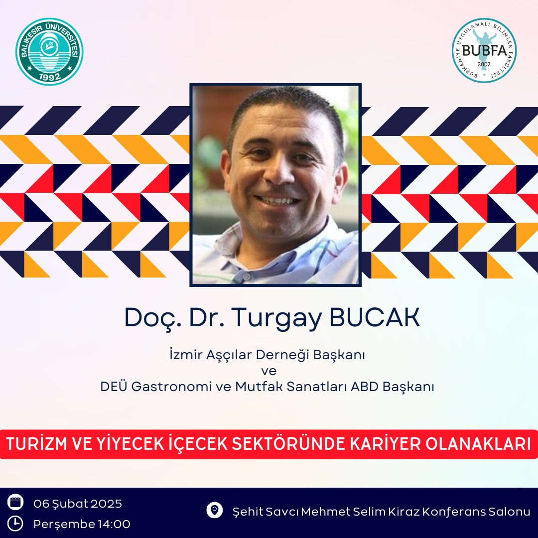Doç.Dr. Turgay BUCAK ile Turizm ve Yiyecek İçecek Sektöründe Kariyer Olanakları