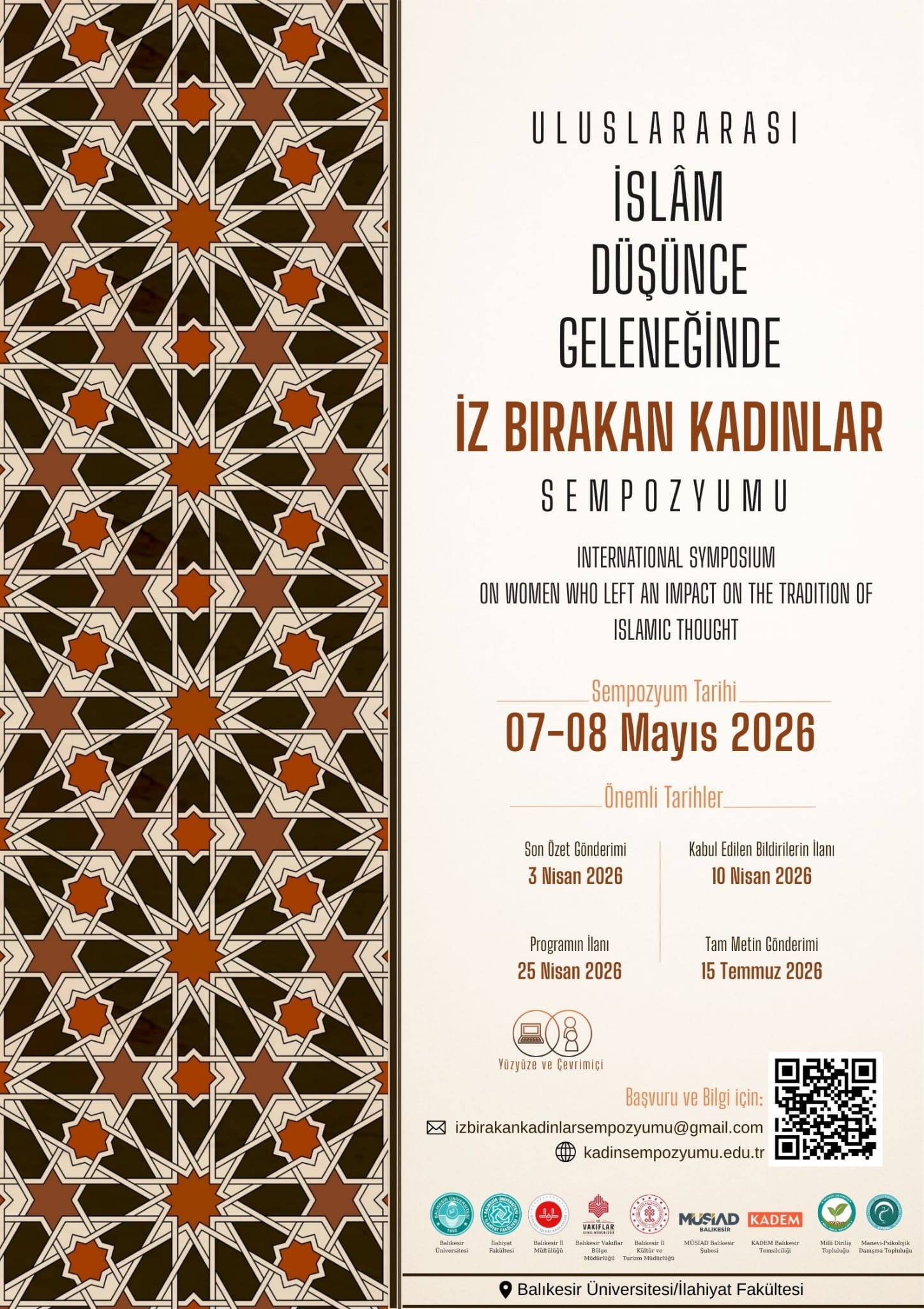 Uluslararası İslâm Düşünce Geleneğinde İz Bırakan Kadınlar Sempozyumu