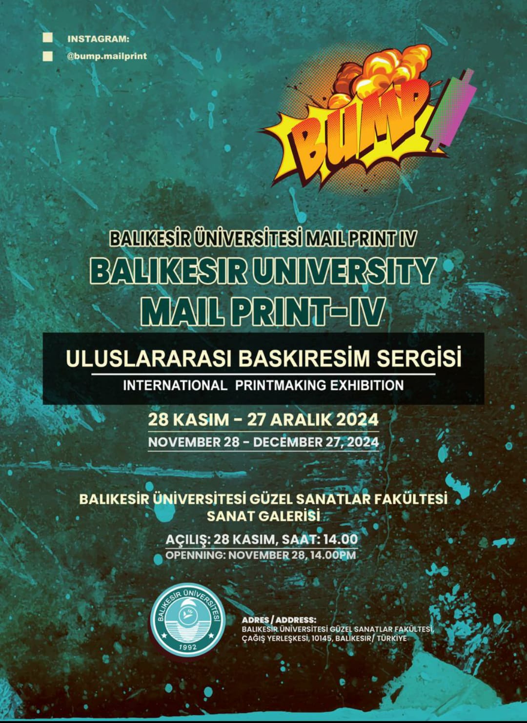 Balıkesir Üniversitesi Mail Print IV "BUMP"