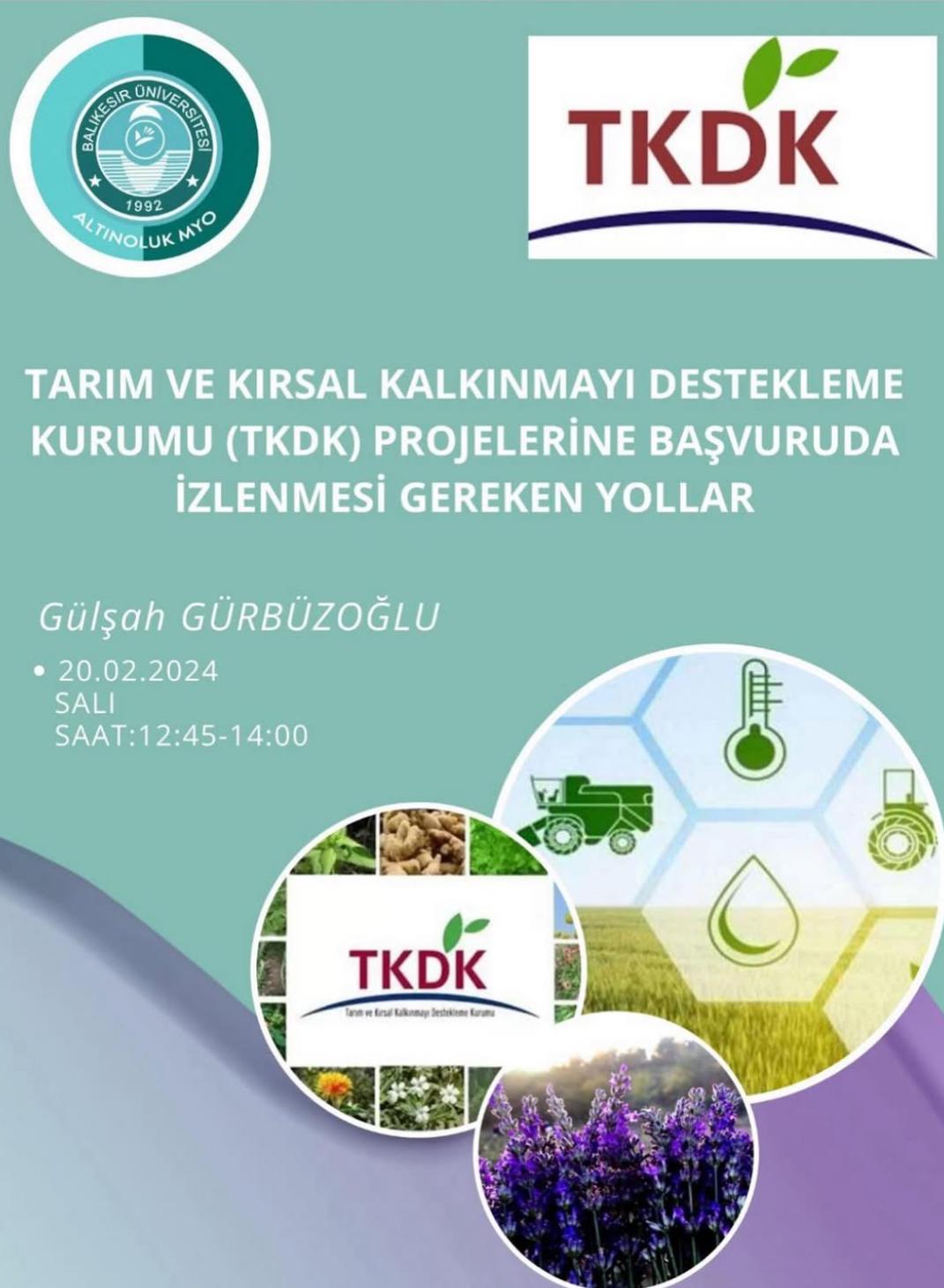 Tarım Kırsal Kalkınmayı Destekleme Kurumu(TKDK) 