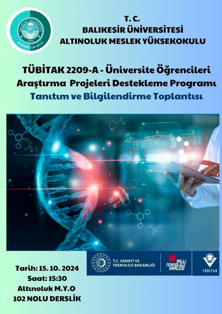 Tübitak 2209 A tanıtım ve Bilgilendirme toplantısı
