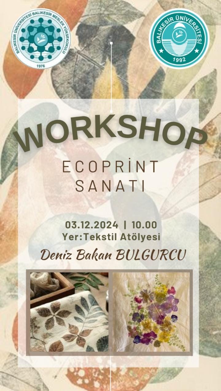BMYO Tekstil Teknolojisi Programı Ecoprint Workshop