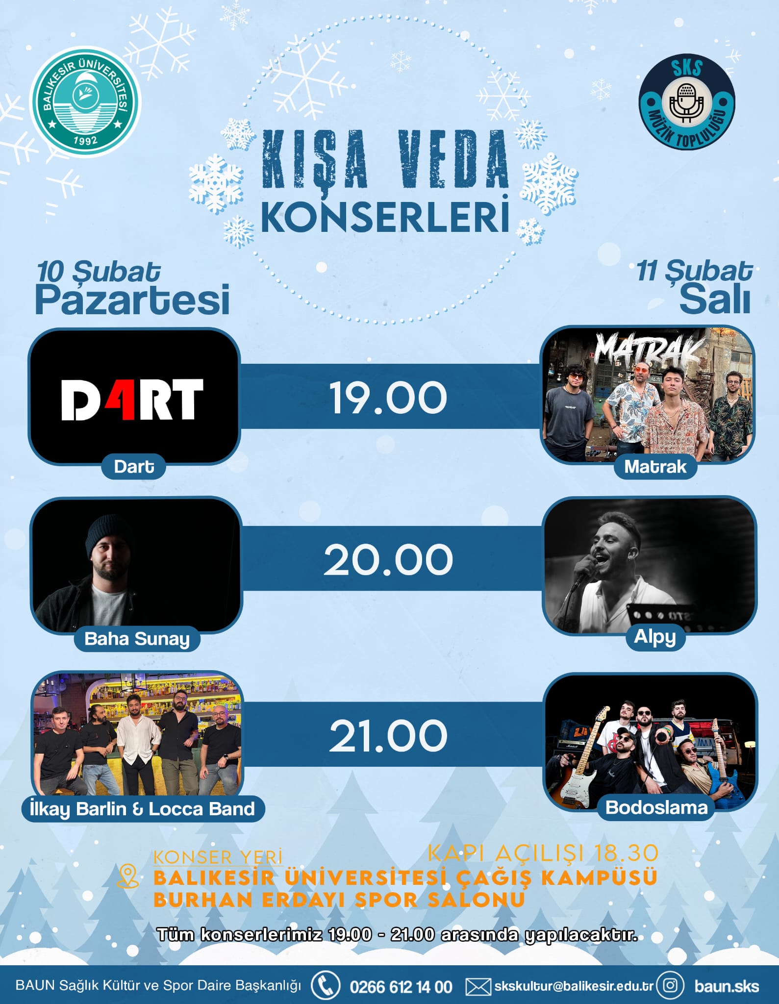 KIŞA VEDA KONSERLERİ