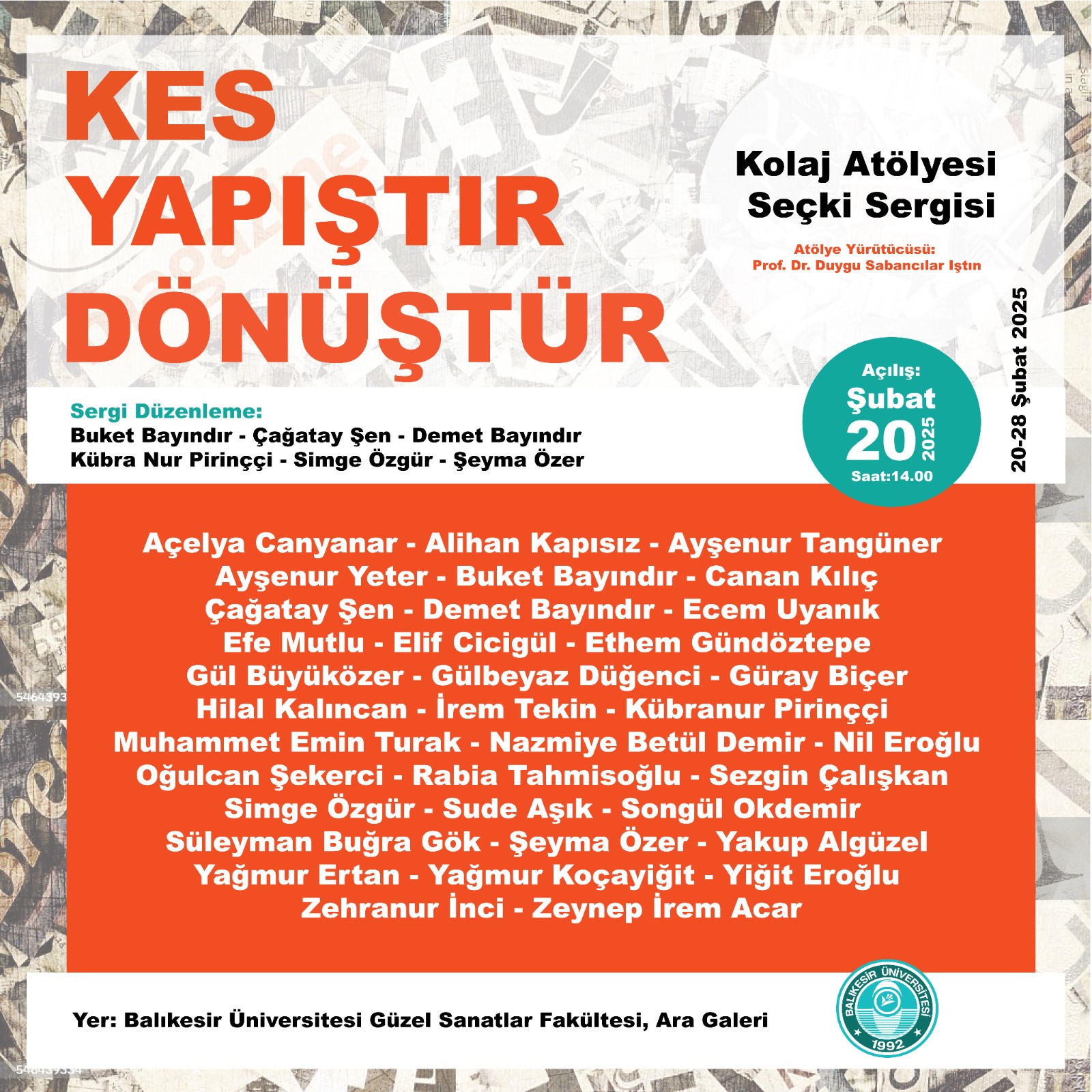 "KES-YAPIŞTIR-DÖNÜŞTÜR" Sergisi