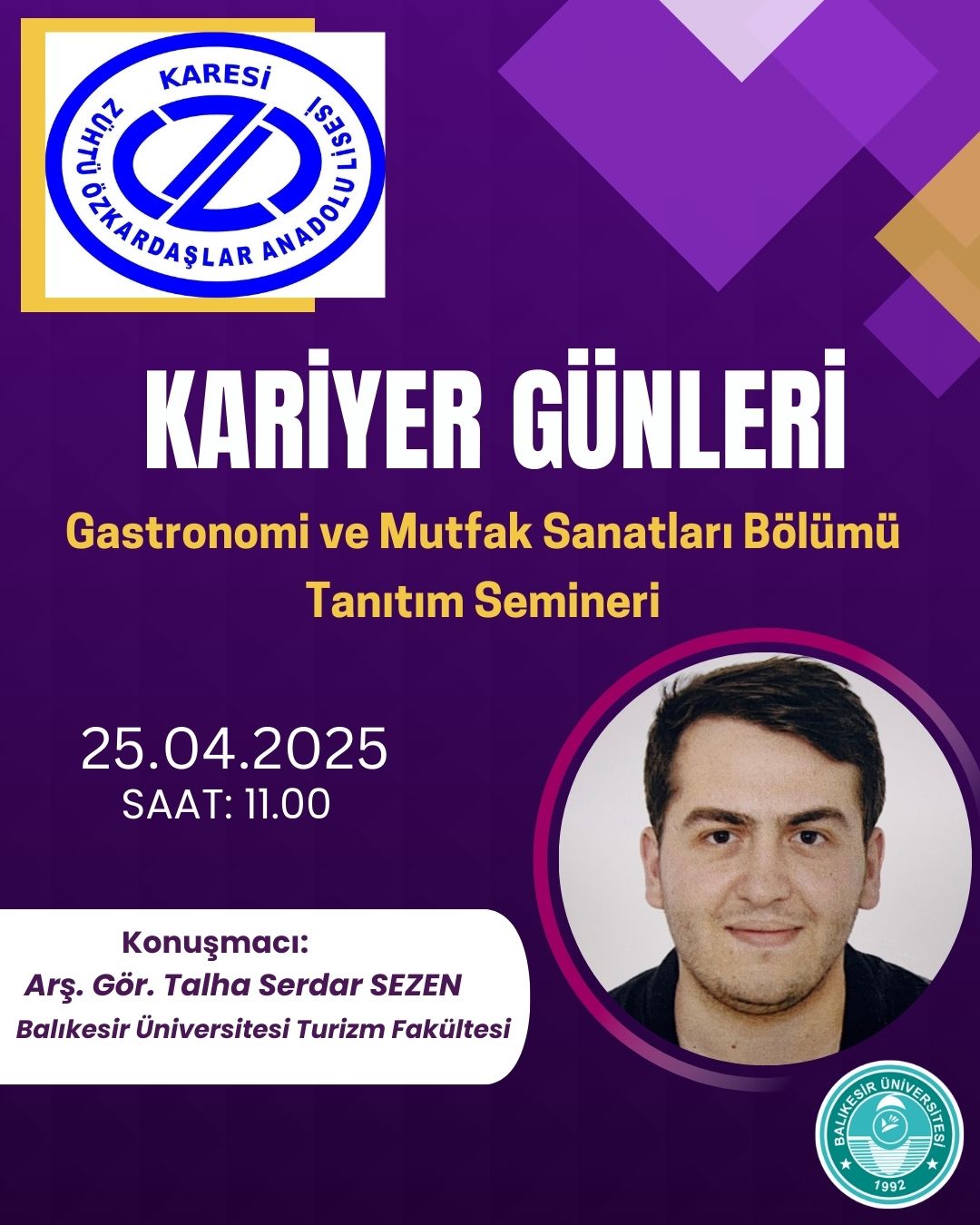 Gastronomi ve Mutfak Sanatları Bölümü Tanıtım Semineri