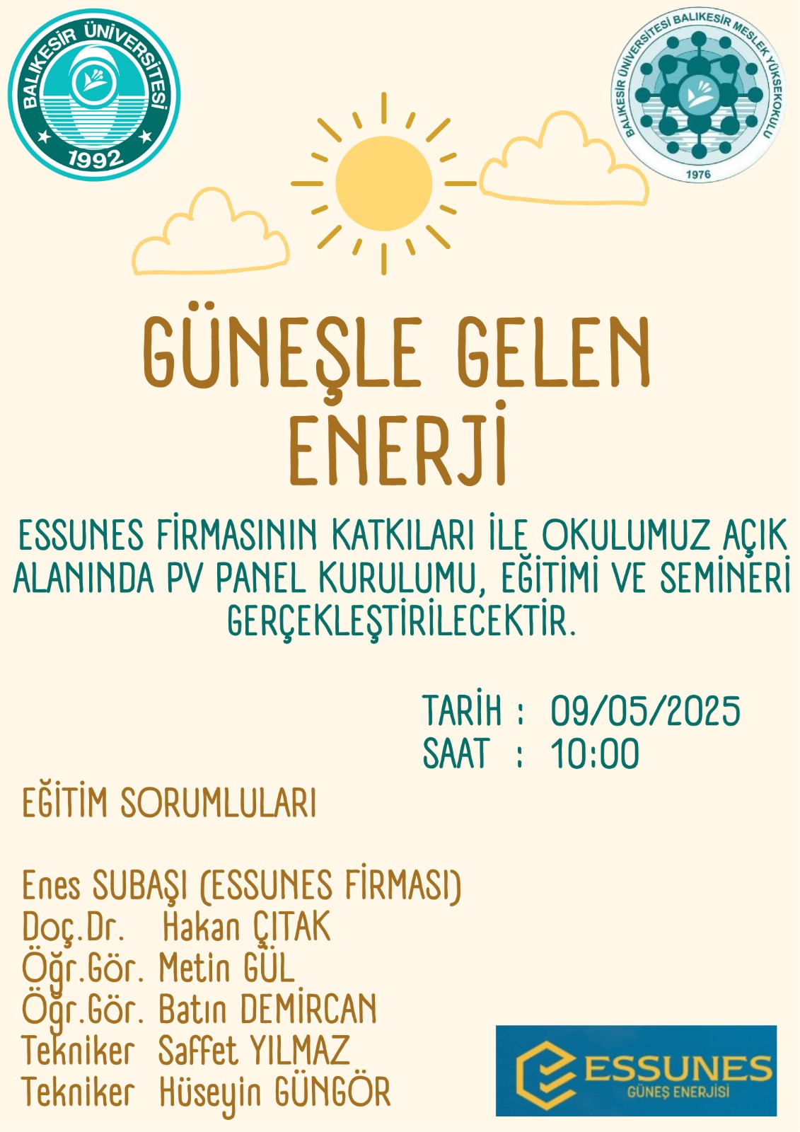 GÜNEŞLE GELEN ENERJİ