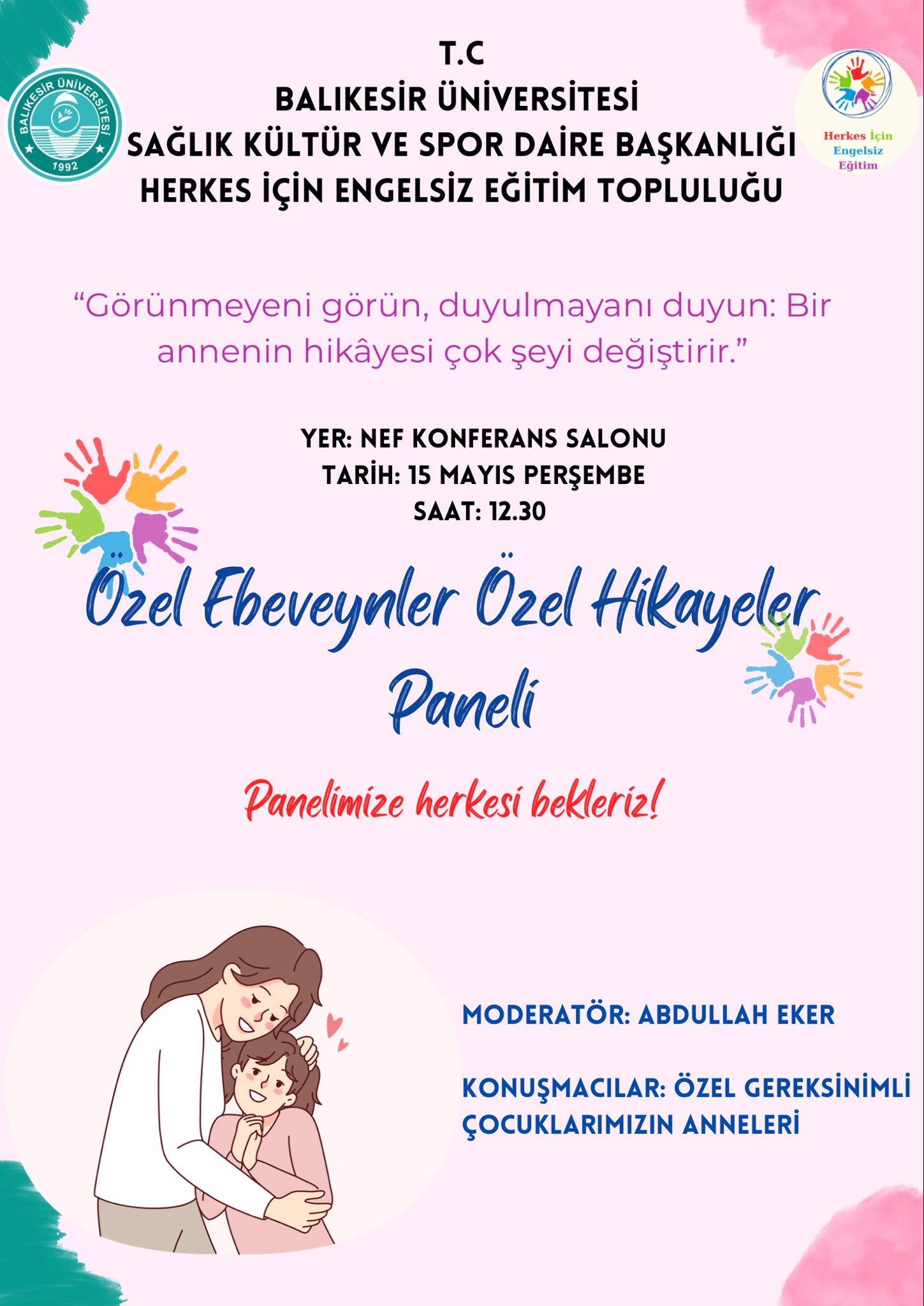 Özel Ebeveynler Özel Hikayeler Paneli