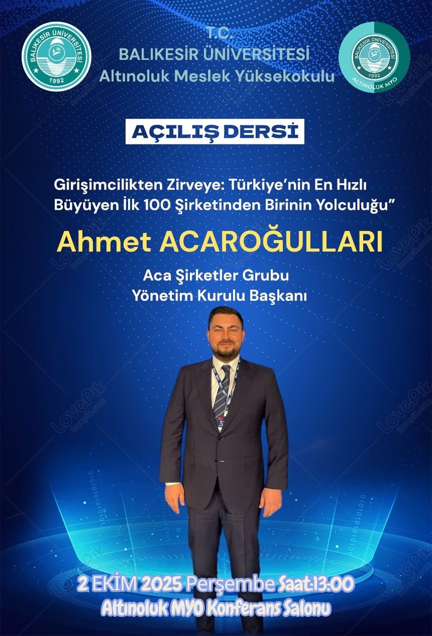 ACA Şirketler Grubu Yönetim Kurulu Başkanı Ahmet ACAROĞLU