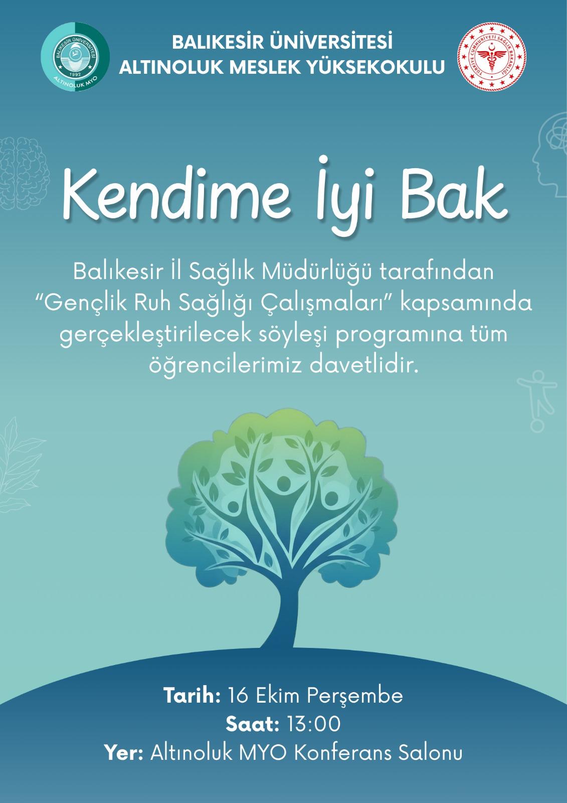 Kendime İyi Bak Söyleşi Programı 