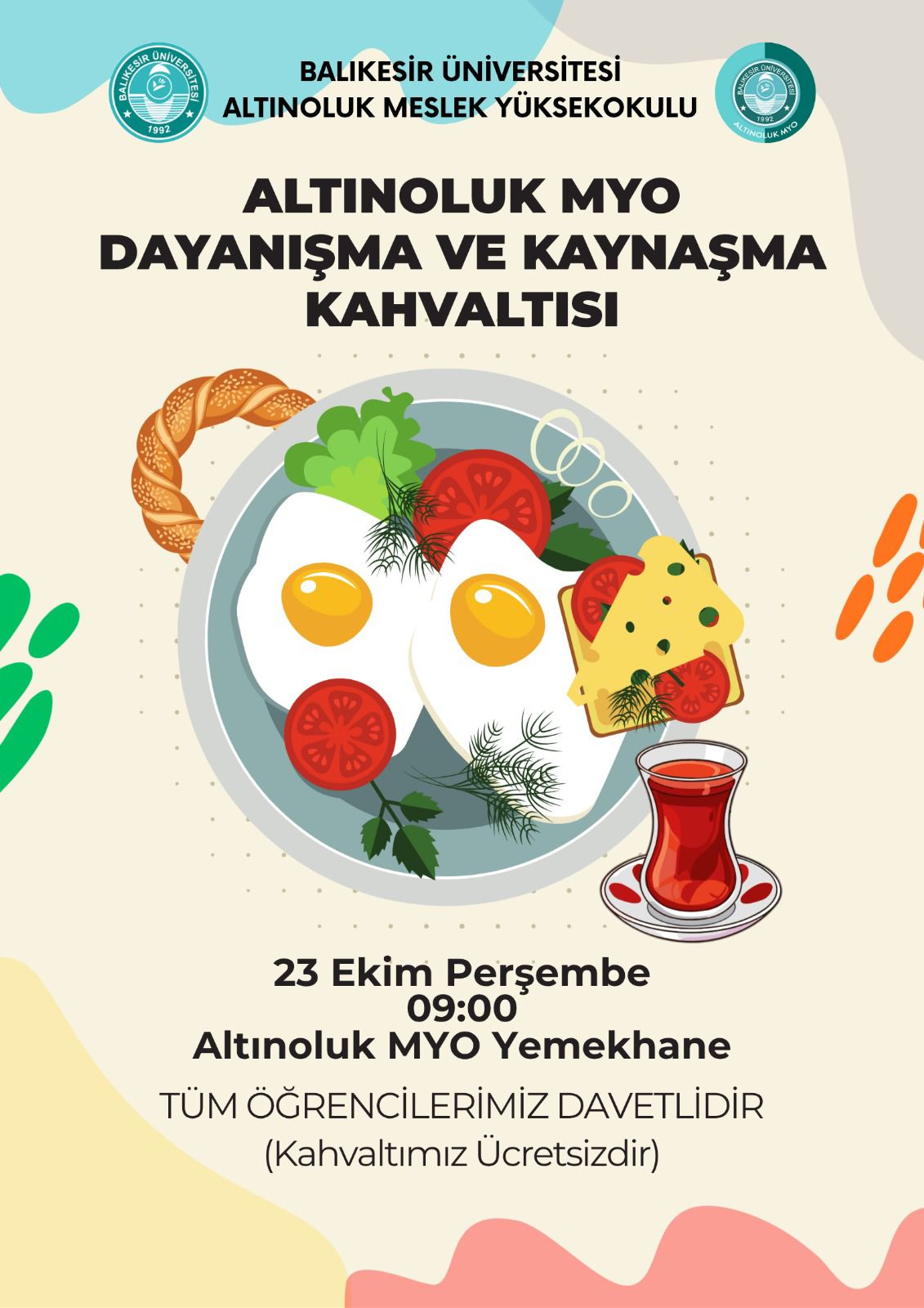 Altınoluk MYO Danayışma ve Kaynaşma Kahvaltısı