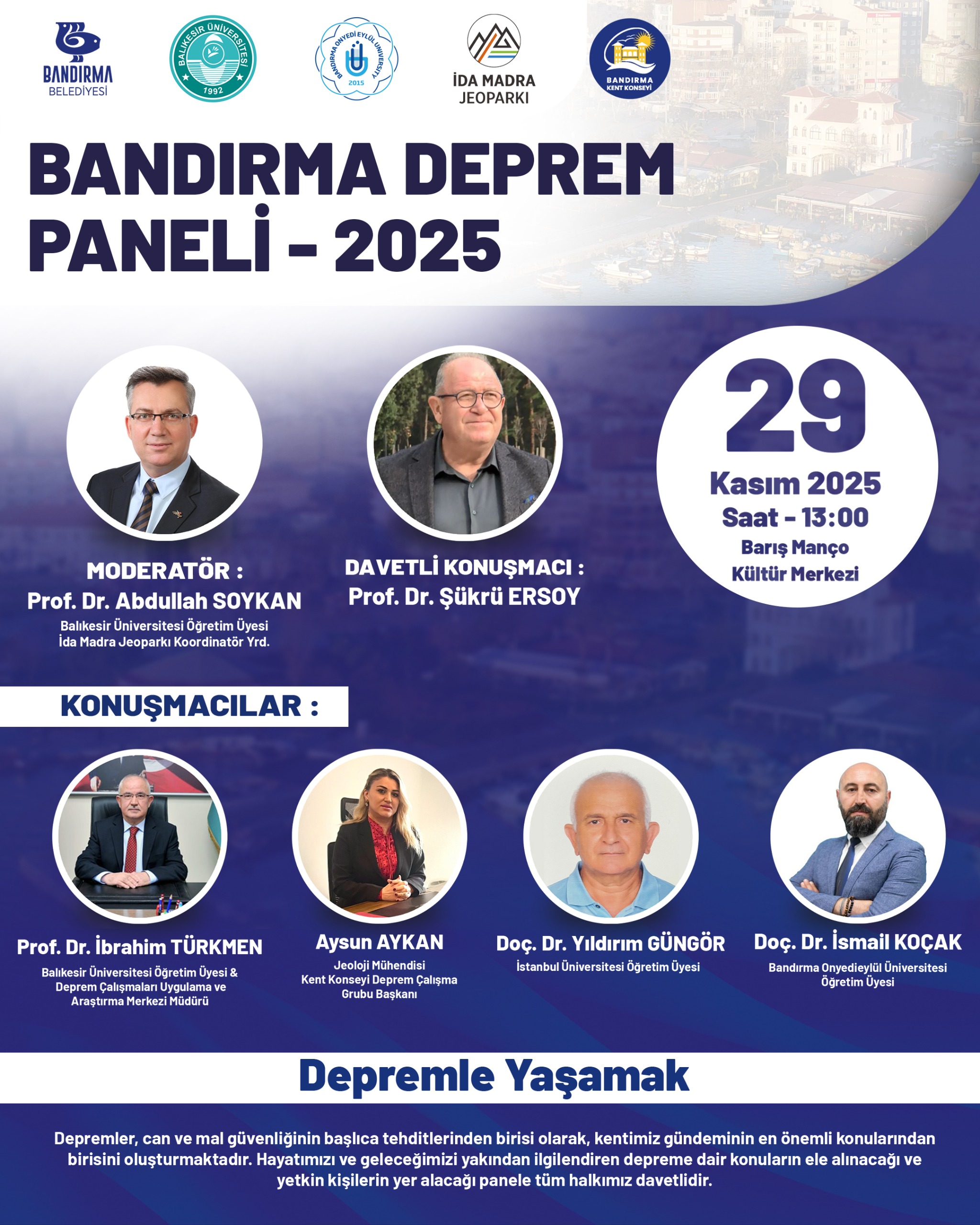 BANDIRMA DEPREM PANELİ-2025
