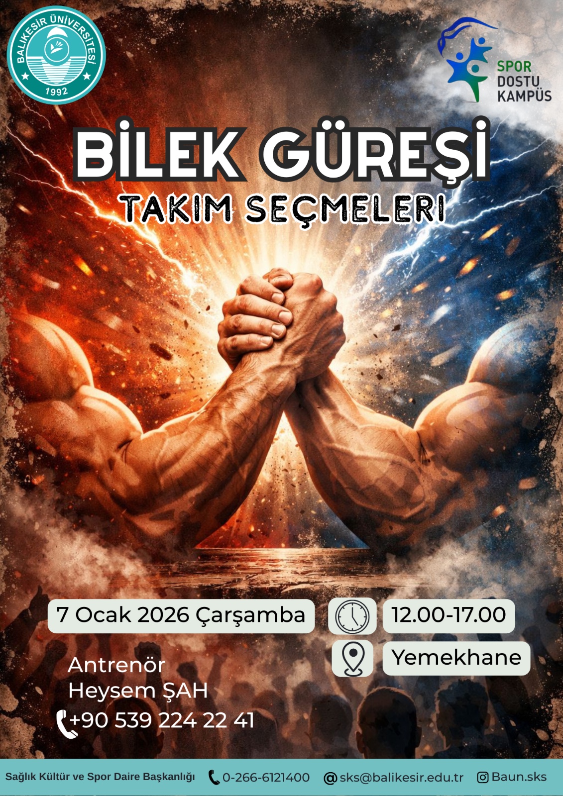 Bilek Güreşi Takım Seçmeleri