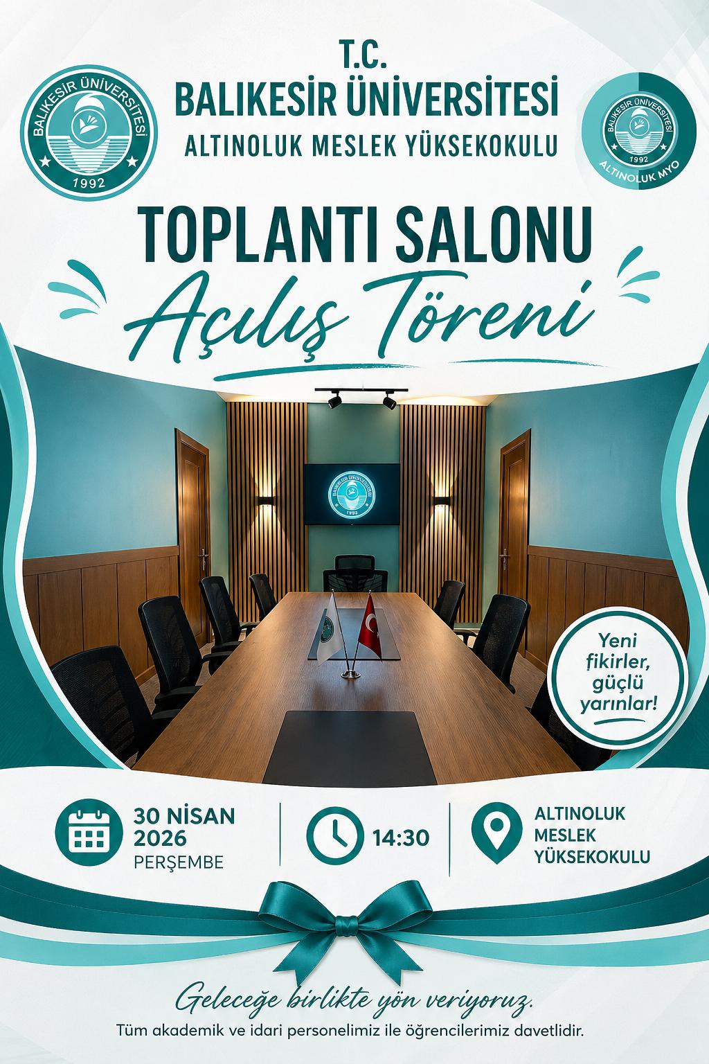 Yüksekokulumuz Toplantı Salonu Açılışı