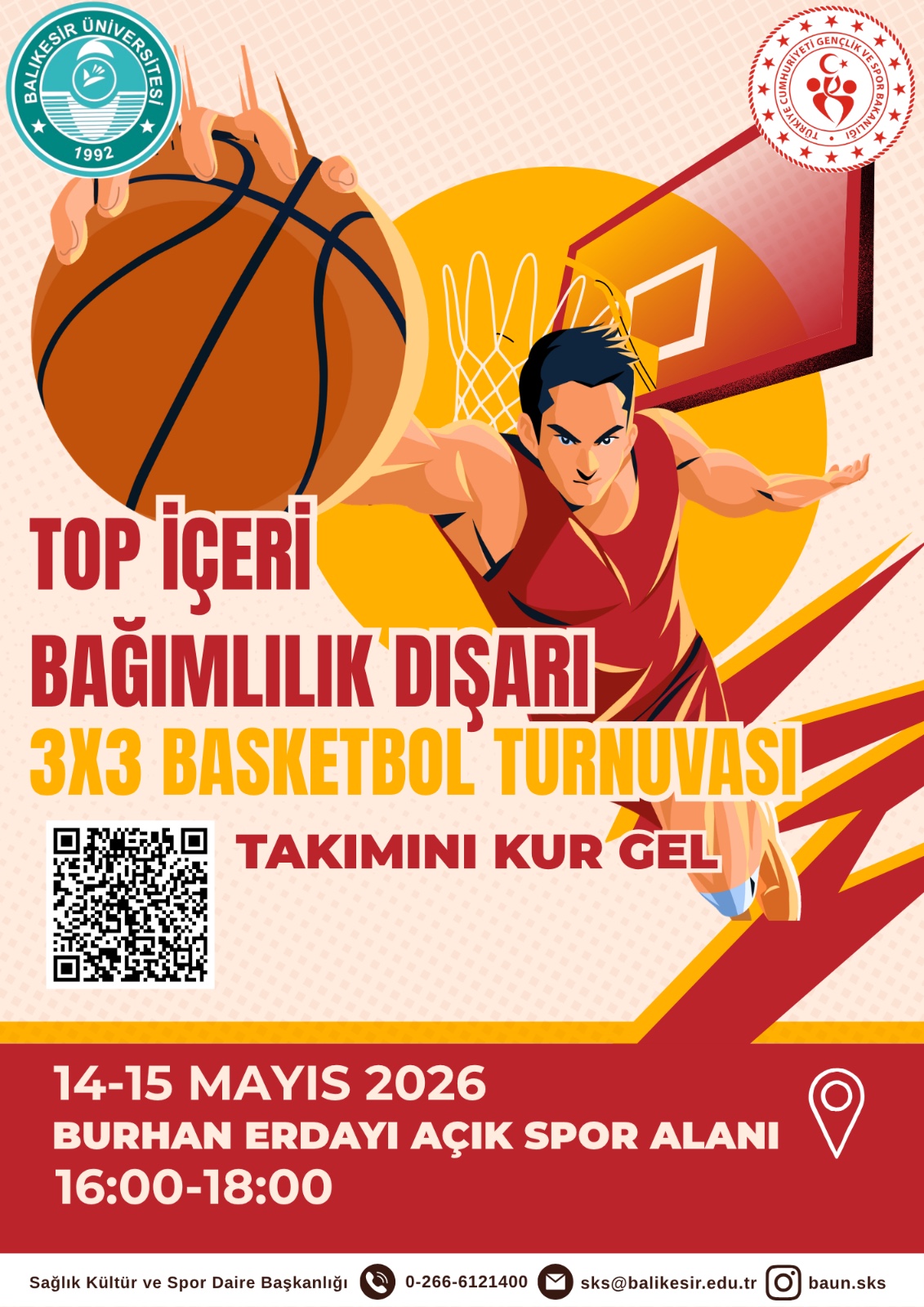 Top İçeri Bağımlılık Dışarı 3x3 Basketbol Turnuvası