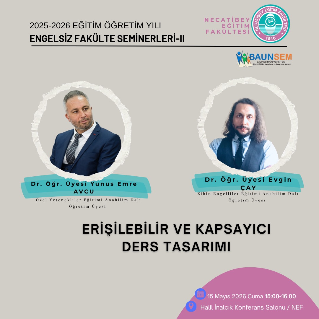 Engelsiz Fakülte Seminerleri II-