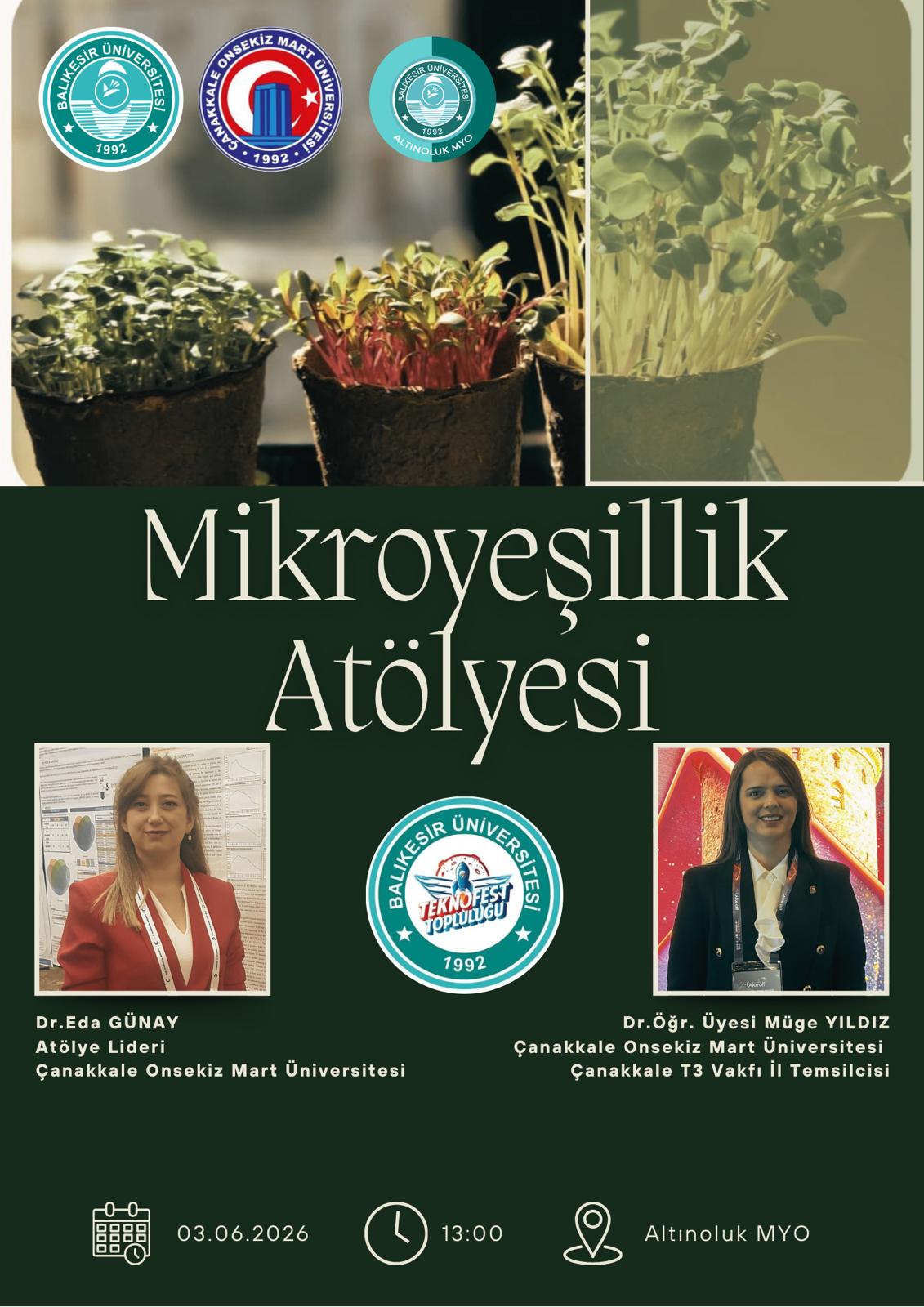 Mikroyeşillik Atölyesi