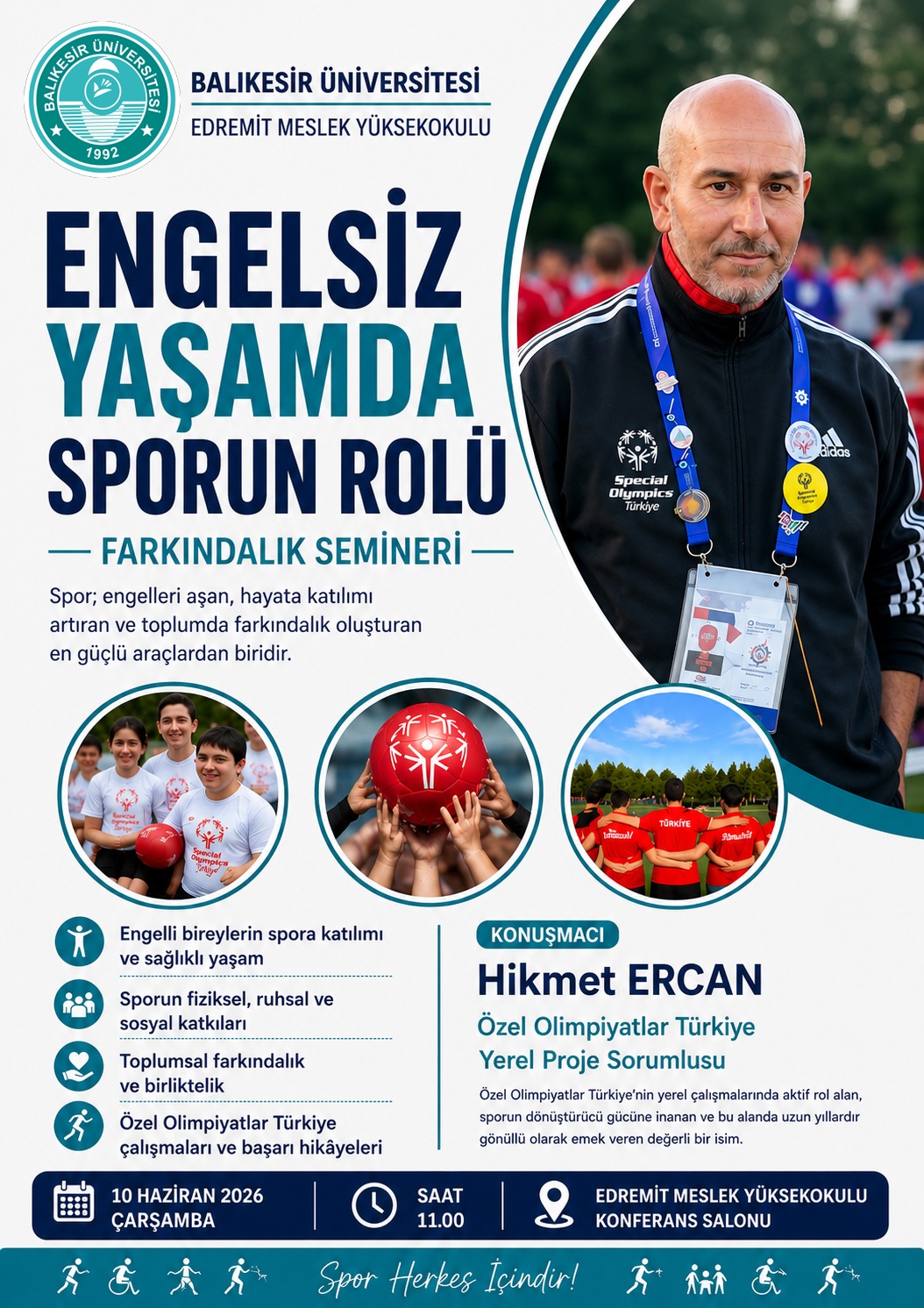Engelsiz Yaşamda Sporun Rolü Farkındalık Semineri