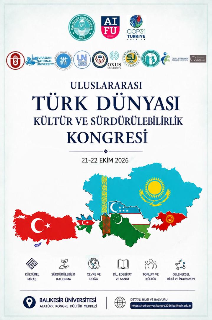 Uluslararası Türk Dünyası Kültür ve Sürdürülebilirlik Kongresi