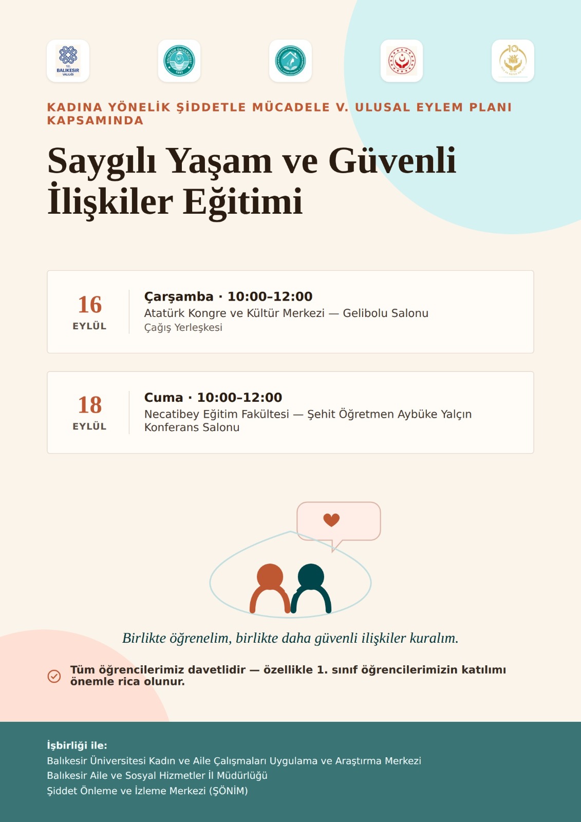 Saygılı Yaşam ve Güvenli İlişkiler Eğitimi