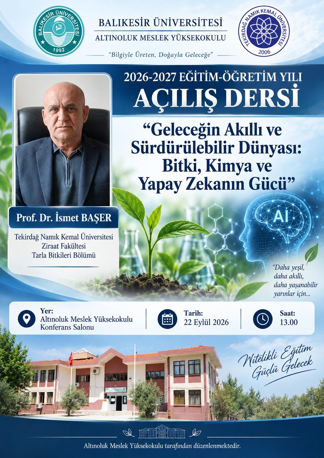 Açılış Dersi