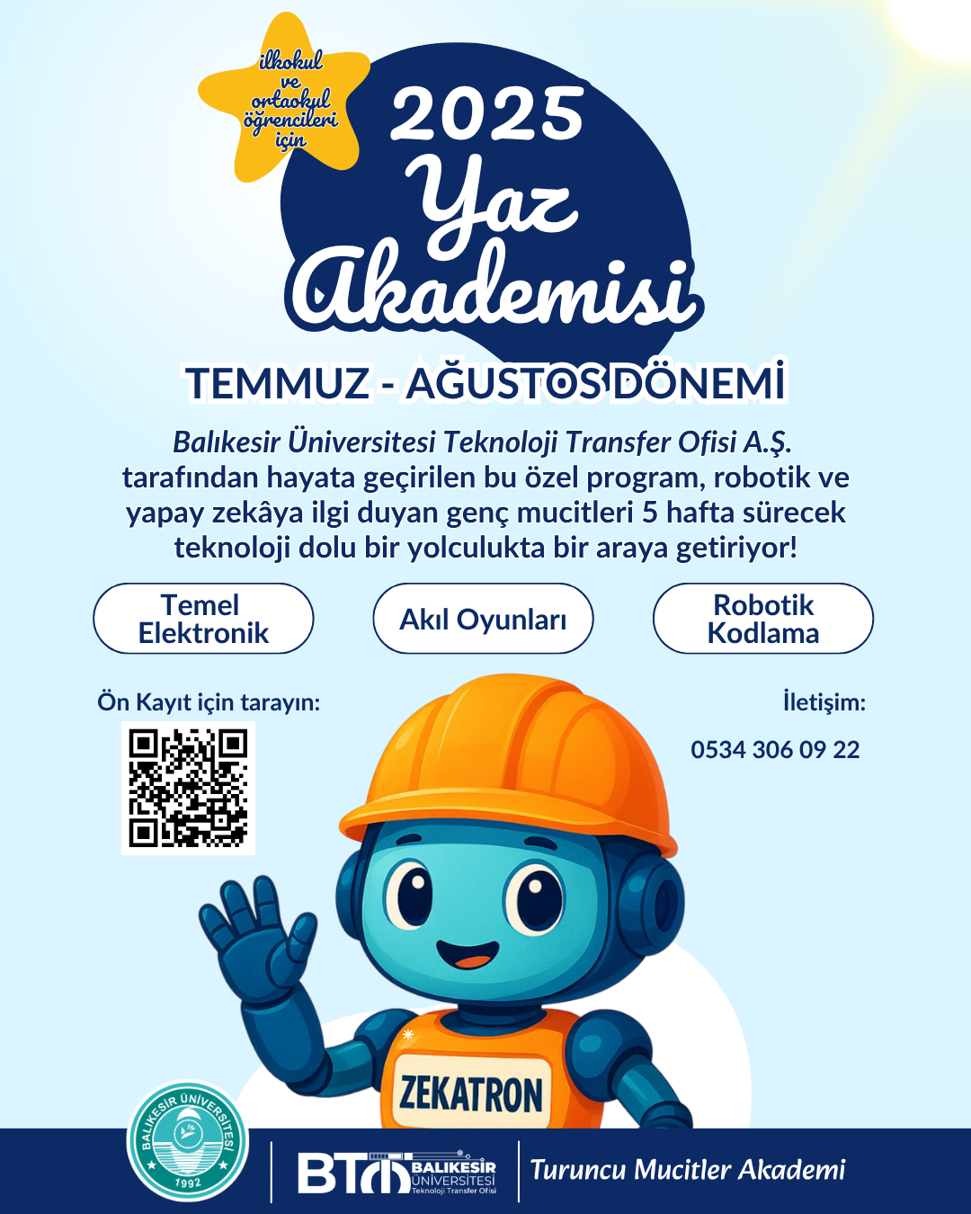 Turuncu Mucitler Akademisi: Robotik Zekâ Kampüsü