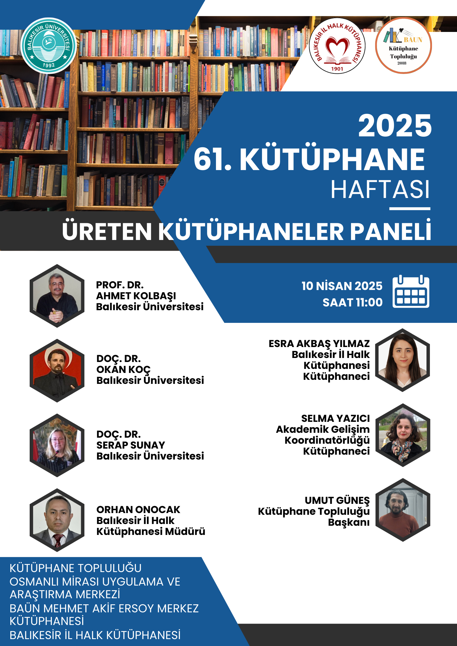 61. KÜTÜPHANE HAFTASI: ÜRETEN KÜTÜPHANELER PANELİ