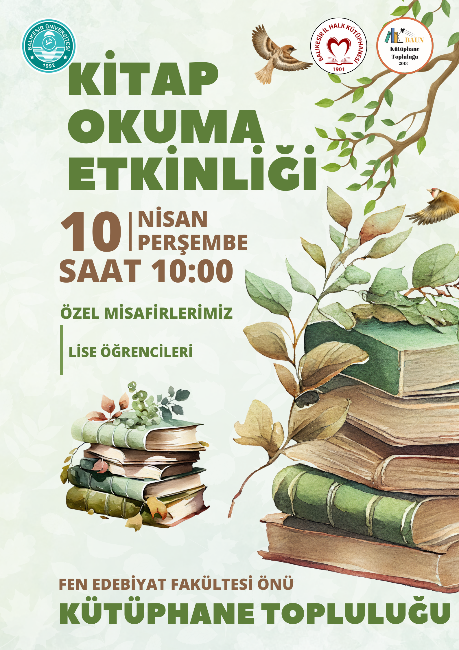 KİTAP OKUMA ETKİNLİĞİ