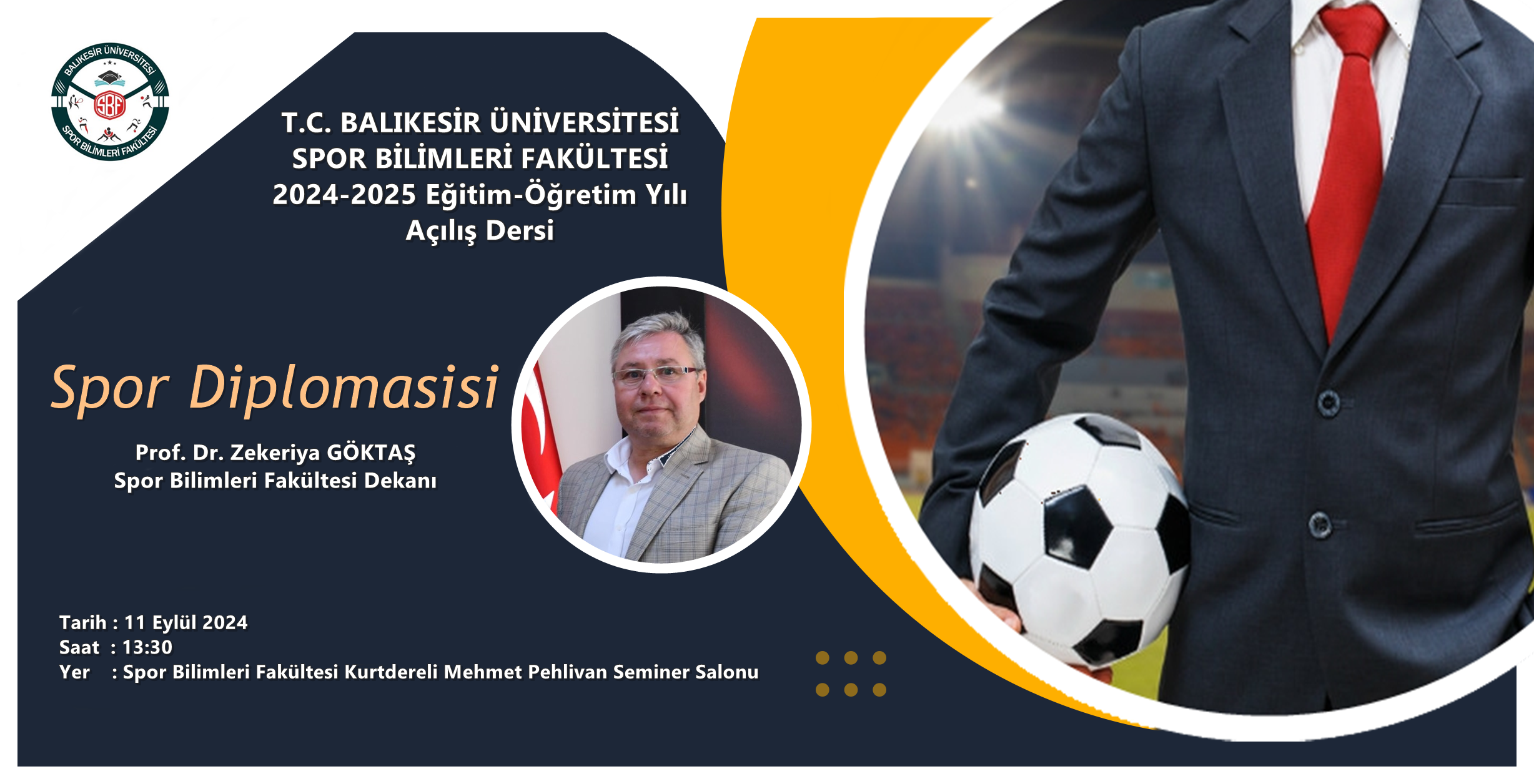 2024-2025 Eğitim-Öğretim Yılı Açılış Dersi ''Spor Diplomasisi''