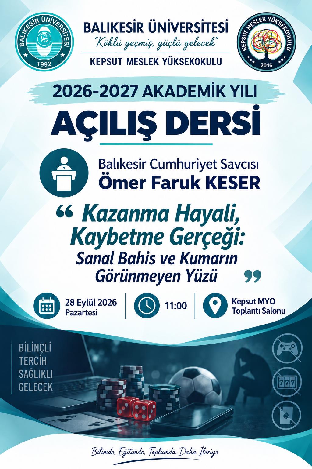 2026-2027 Akademik Yılı Açılış Dersi