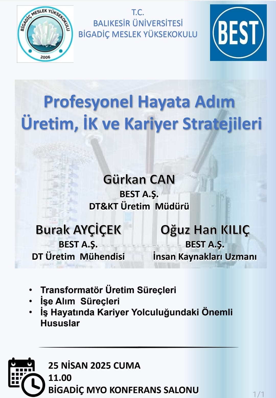 Profesyonel Hayata Adım Üretim, İK ve Kariyer Stratejileri