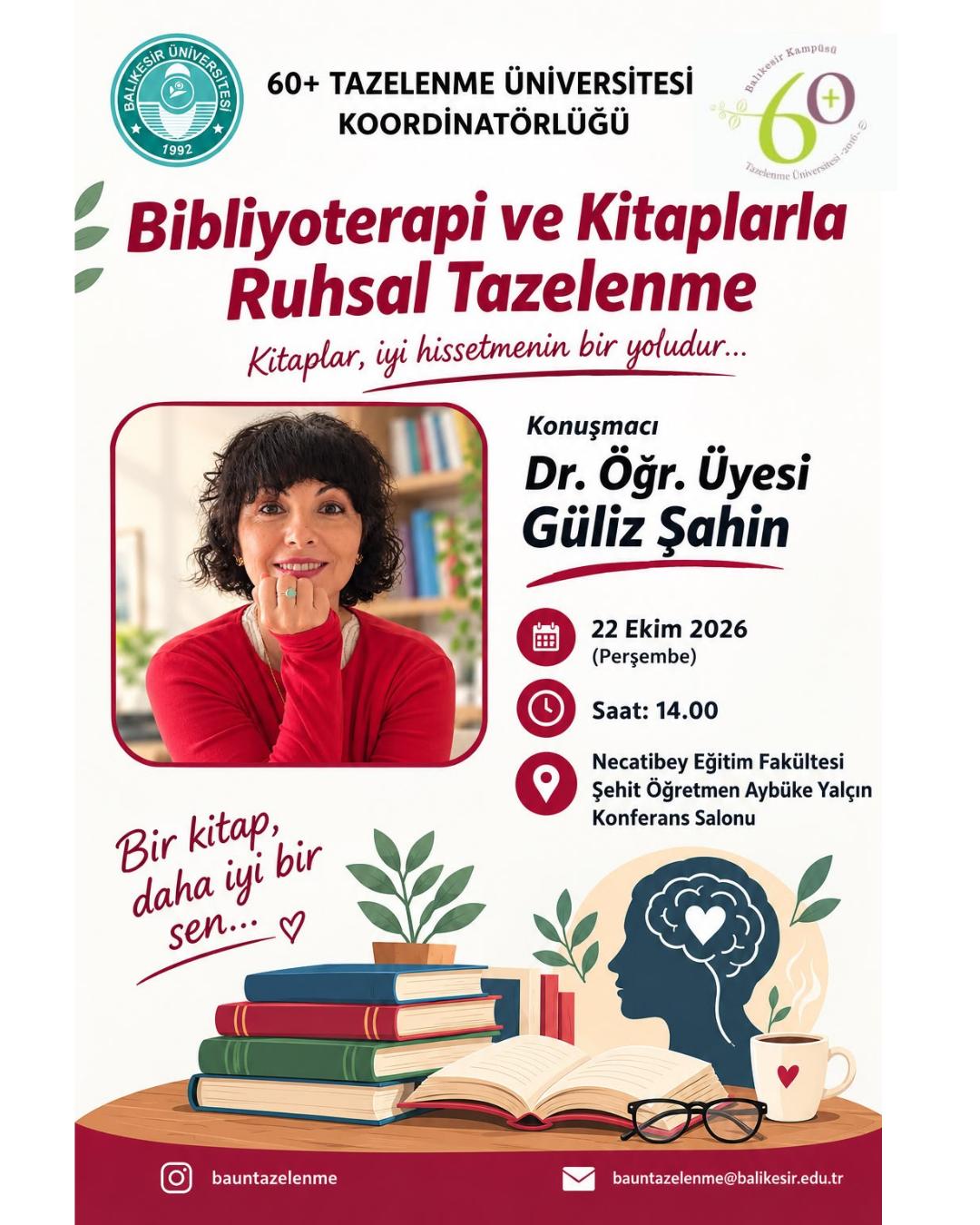 Bibliyoterapi ve Kitaplarla Ruhsal Tazelenme