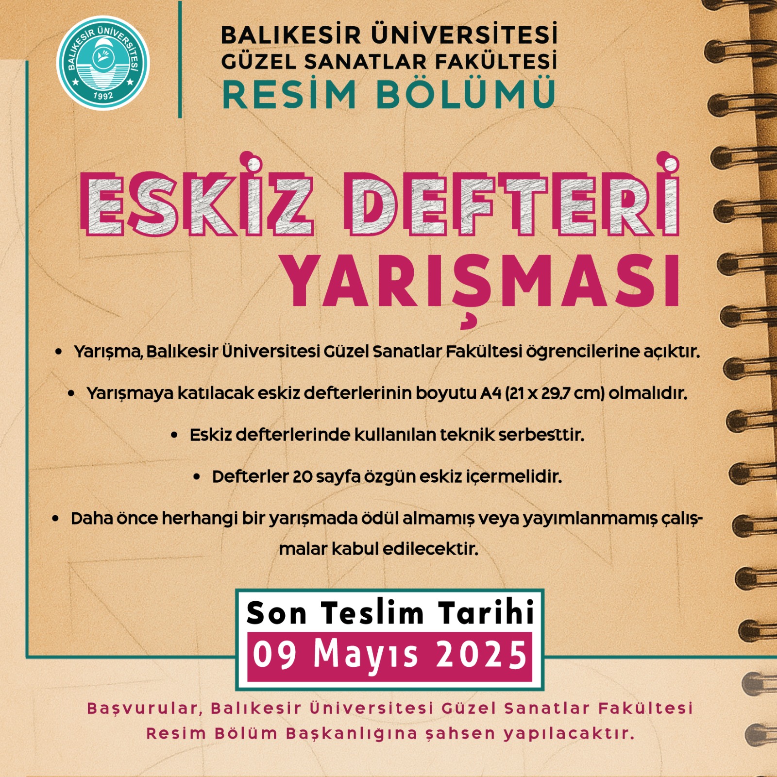 eskiz defteri yarışması
