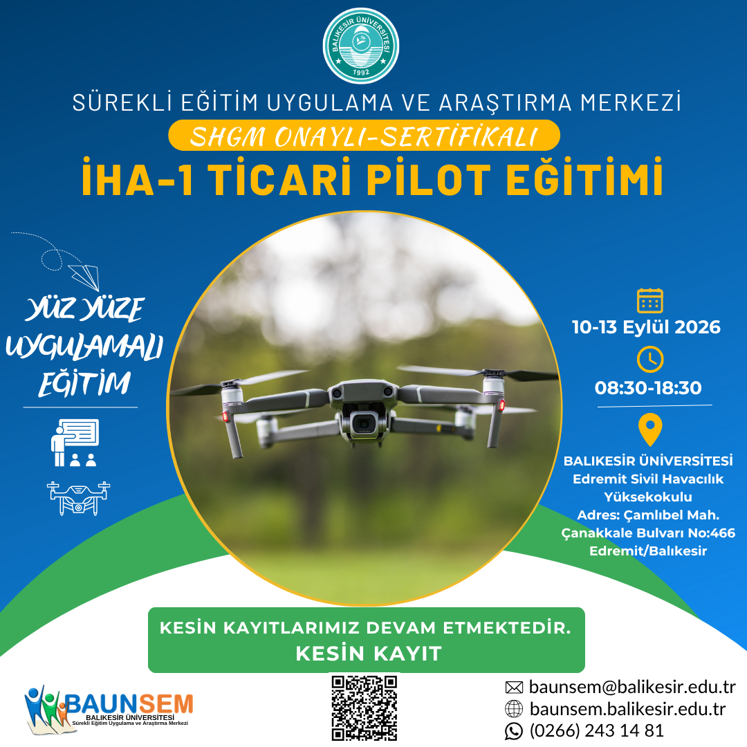 İHA-1 TİCARİ PİLOT EĞİTİMİ