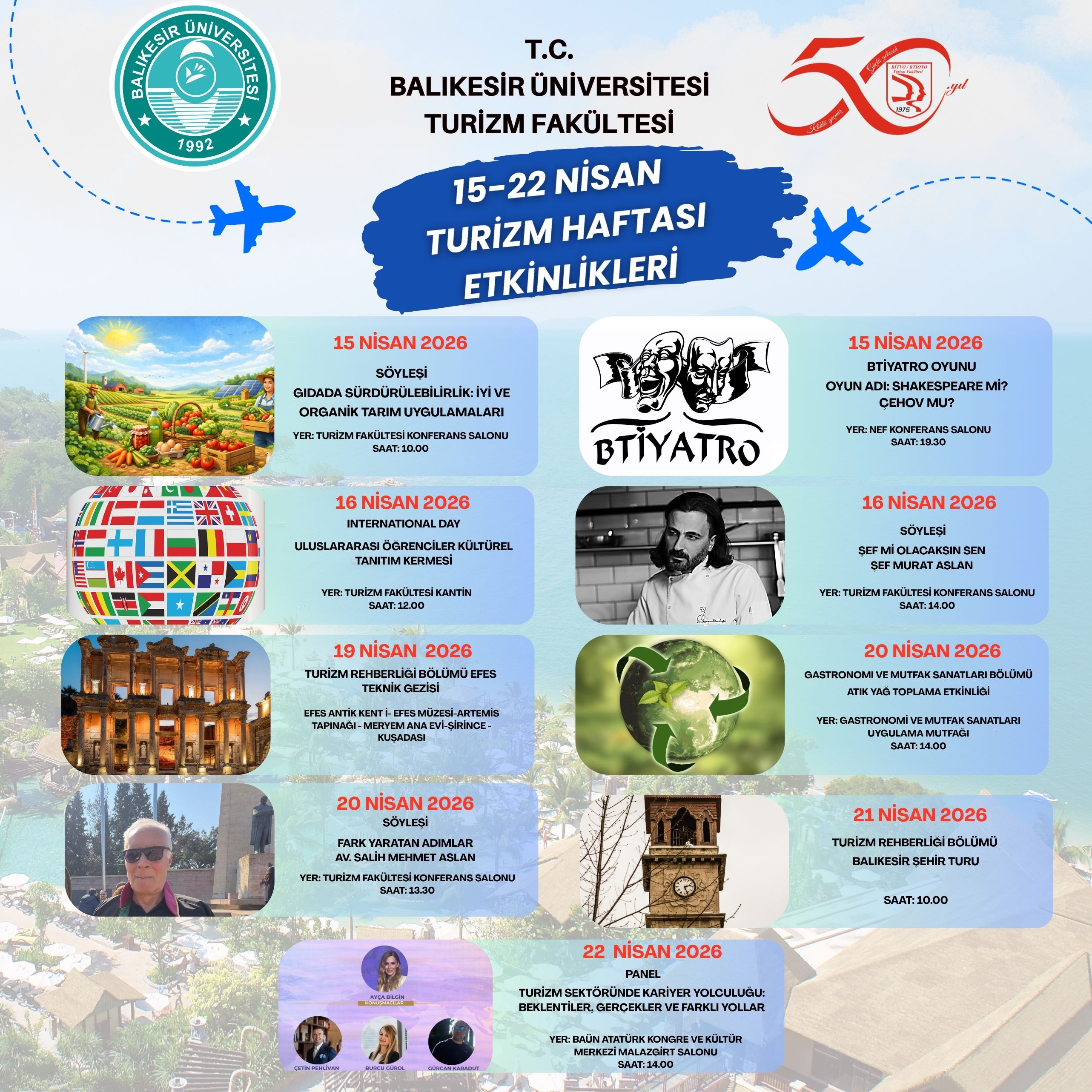 Turizm Fakültesi / 15–22 Nisan Turizm Haftası