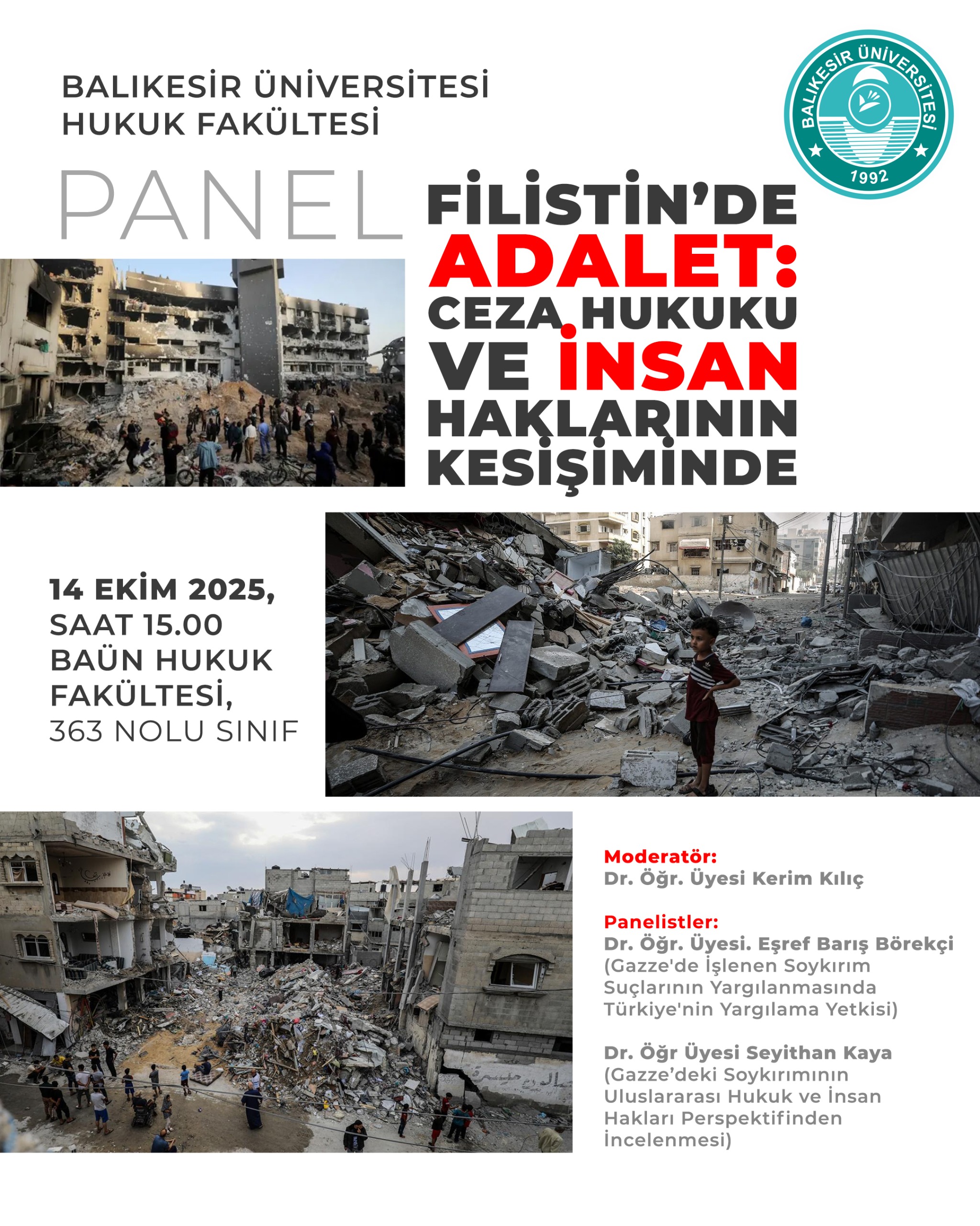 Filistin'de Adalet : Ceza Hukuku ve İnsan Haklarının Kesişiminde Paneli