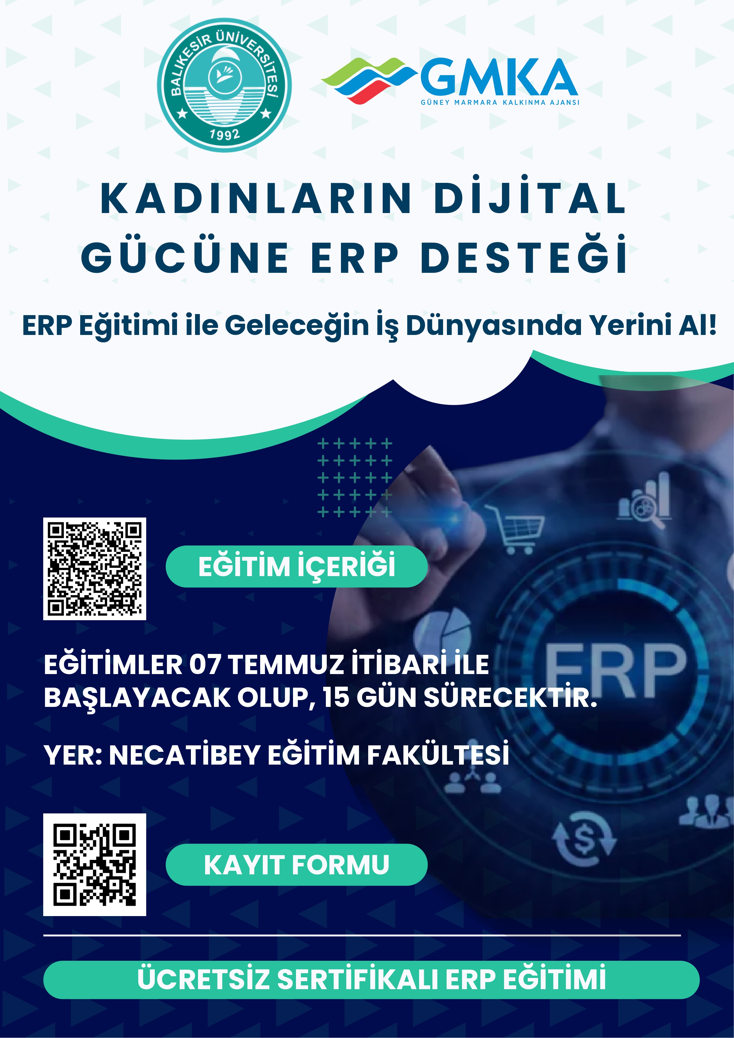 KADIN DİJİTAL GÜCÜNE ERP DESTEĞİ
