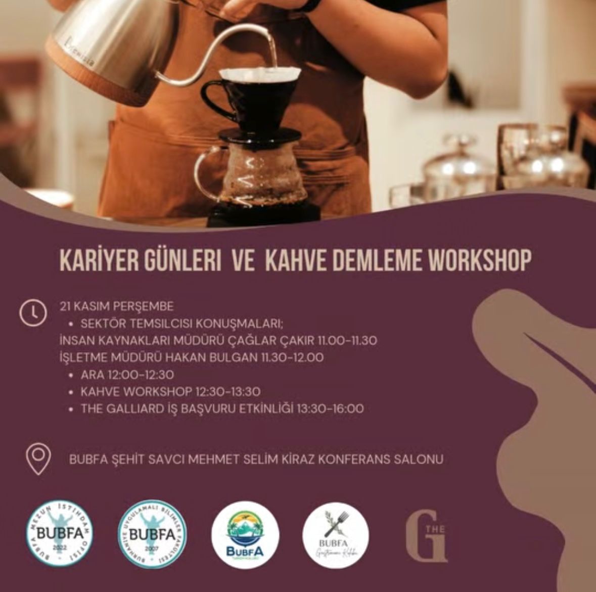 Kariyer Günleri & Kahve Demleme Workshop