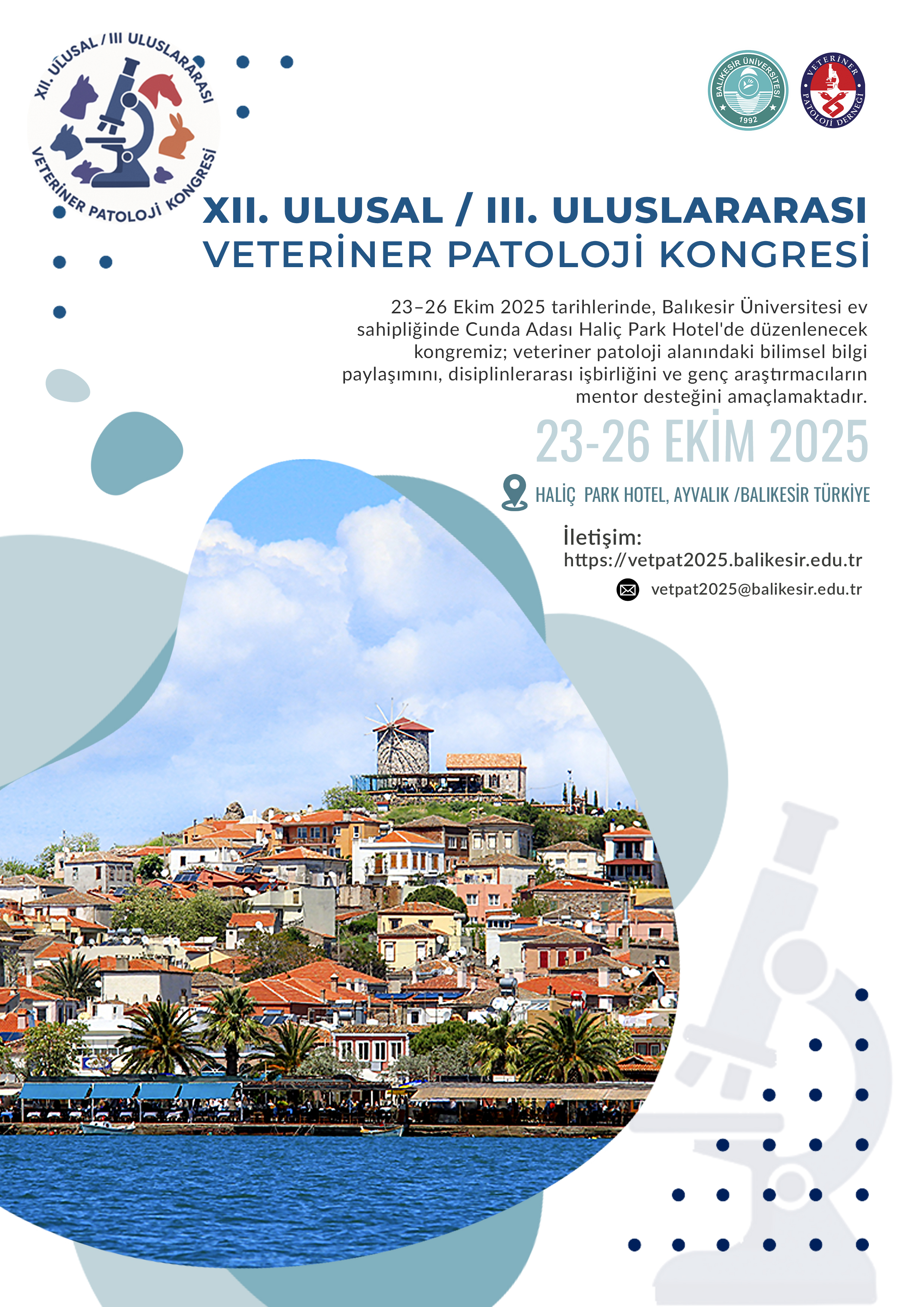 XII. ULUSAL / III. ULUSLARARASI VETERİNER PATOLOJİ KONGRESİ