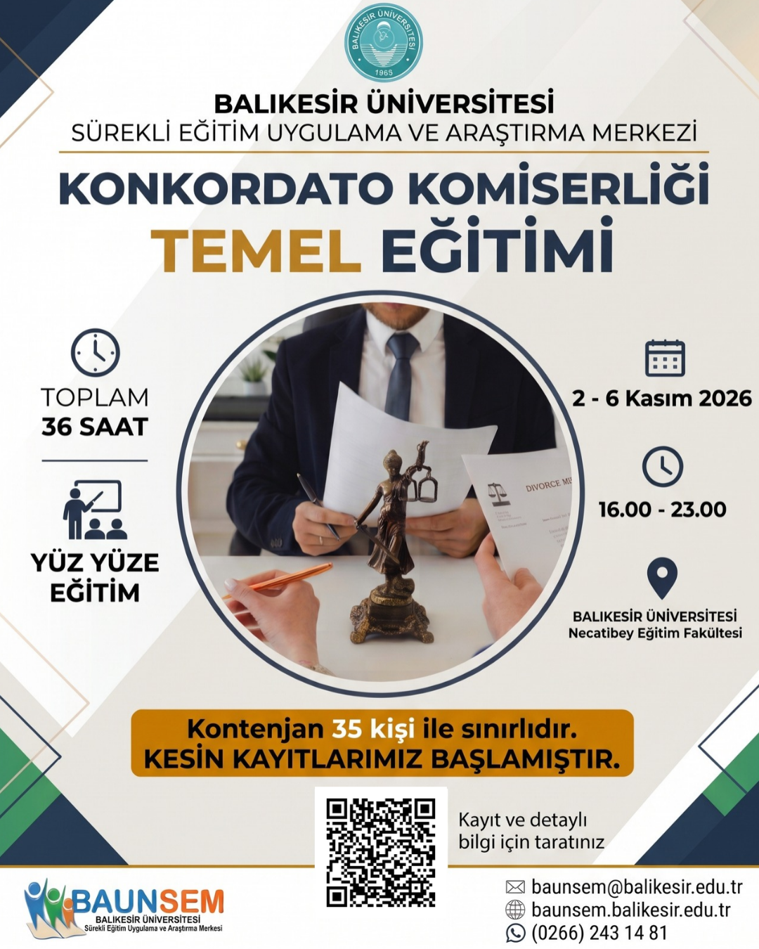 KONKORDATO KOMİSERLİĞİ TEMEL EĞİTİMİ