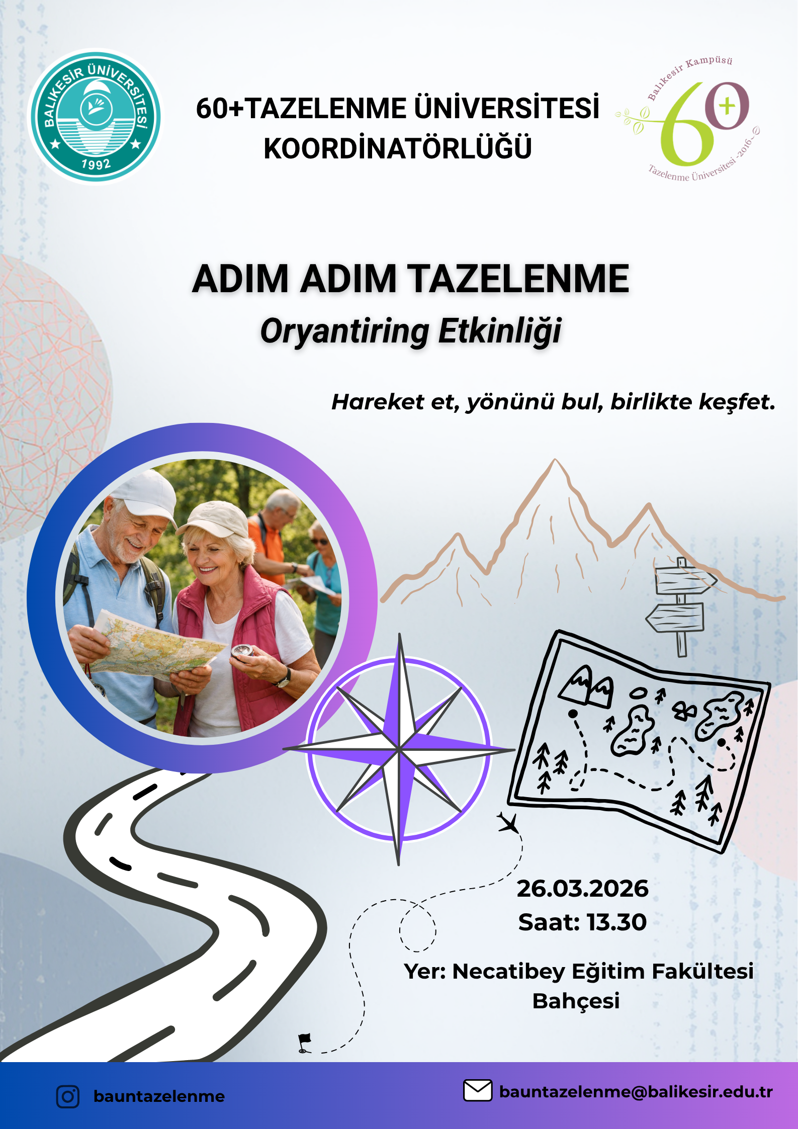 Adım Adım Tazelenme: Oryantiring Etkinliği