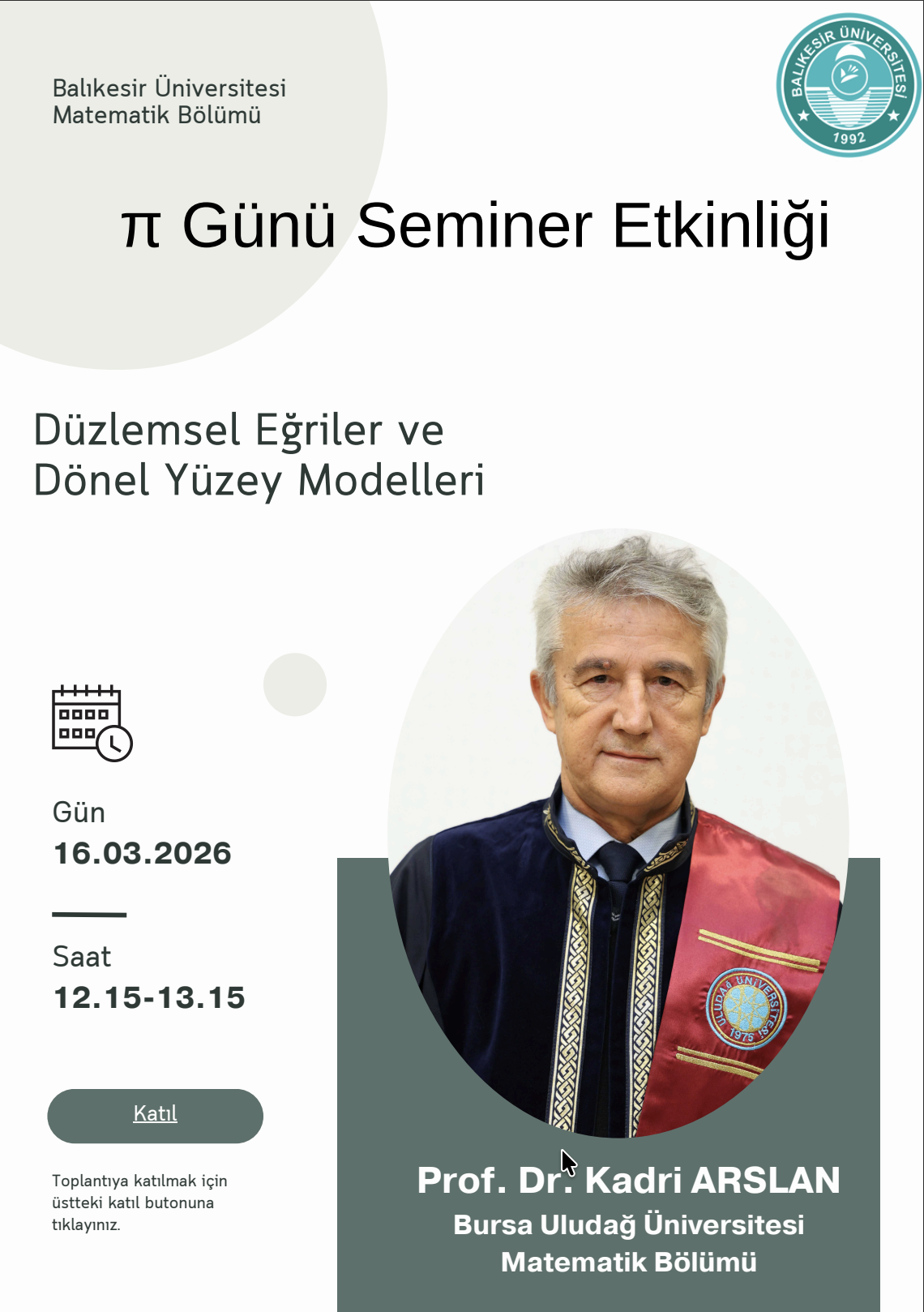 Pi Günü Seminer Etkinliği