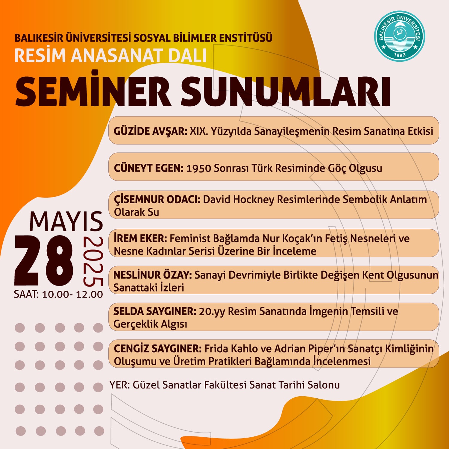 SEMİNER SUNUMLARI