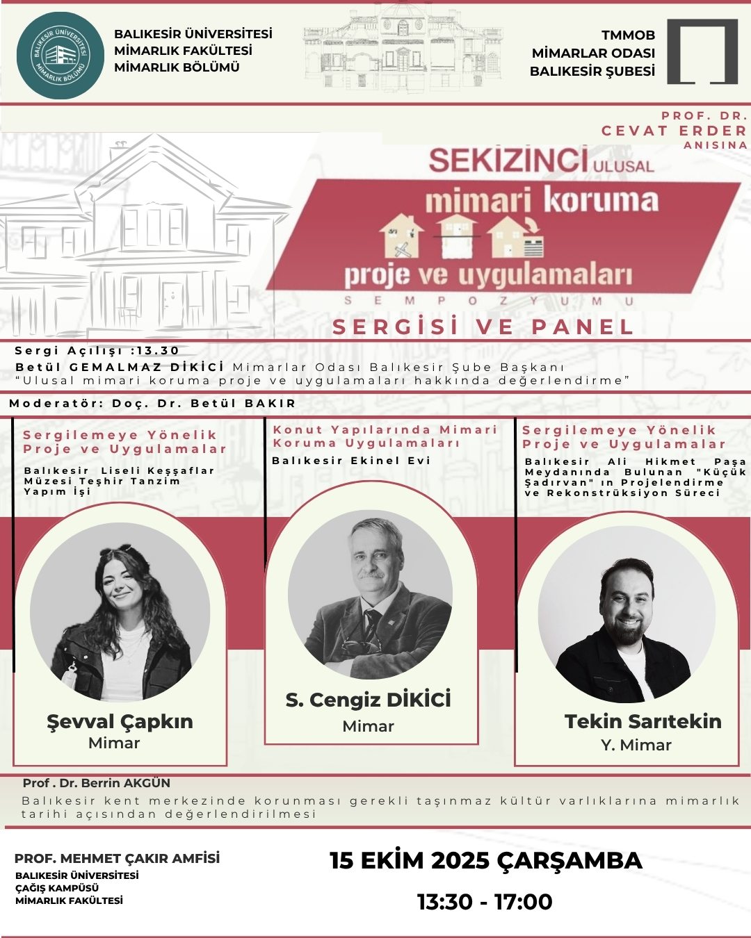 Sekizinci Ulusal Mimari Koruma Proje ve Uygulamaları Sempozyumu
