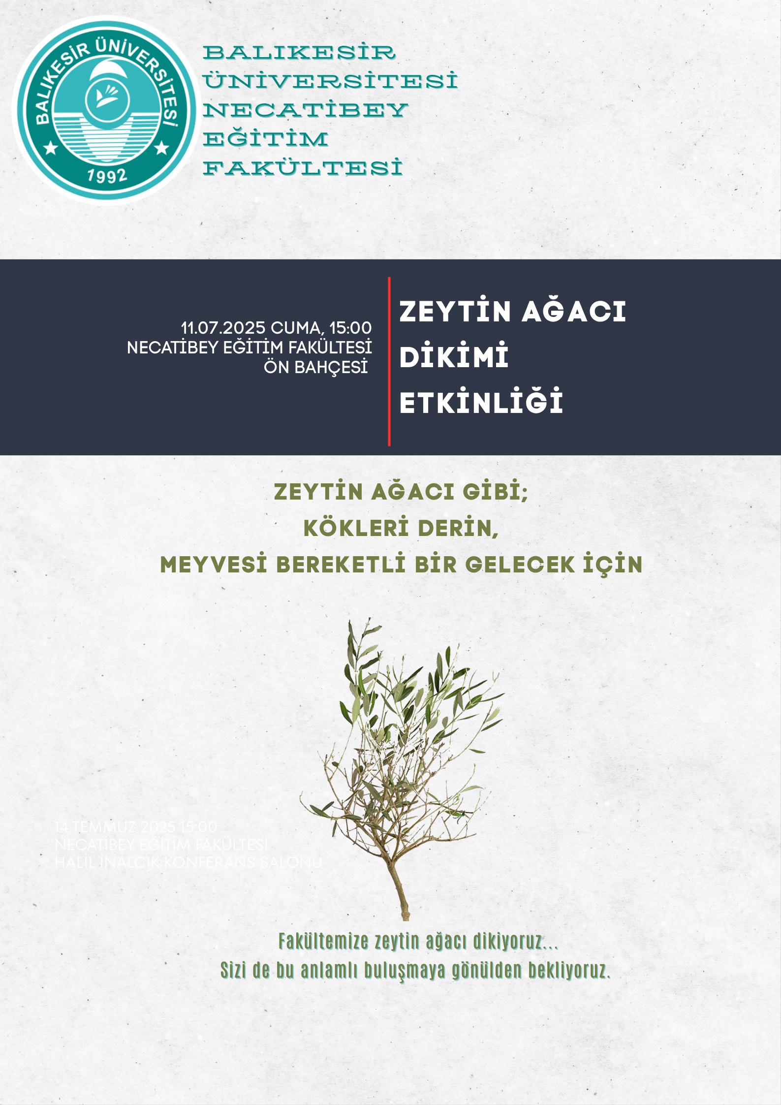Zeytin Ağacı Dikimi Etkinliği