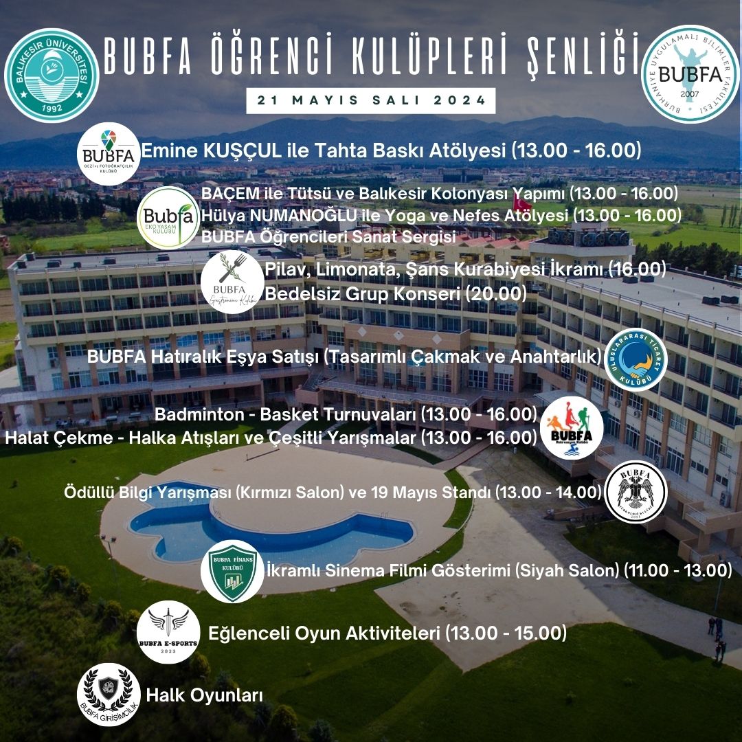 BUBFA ÖĞRENCİLERİ KULÜP ŞENLİĞİ