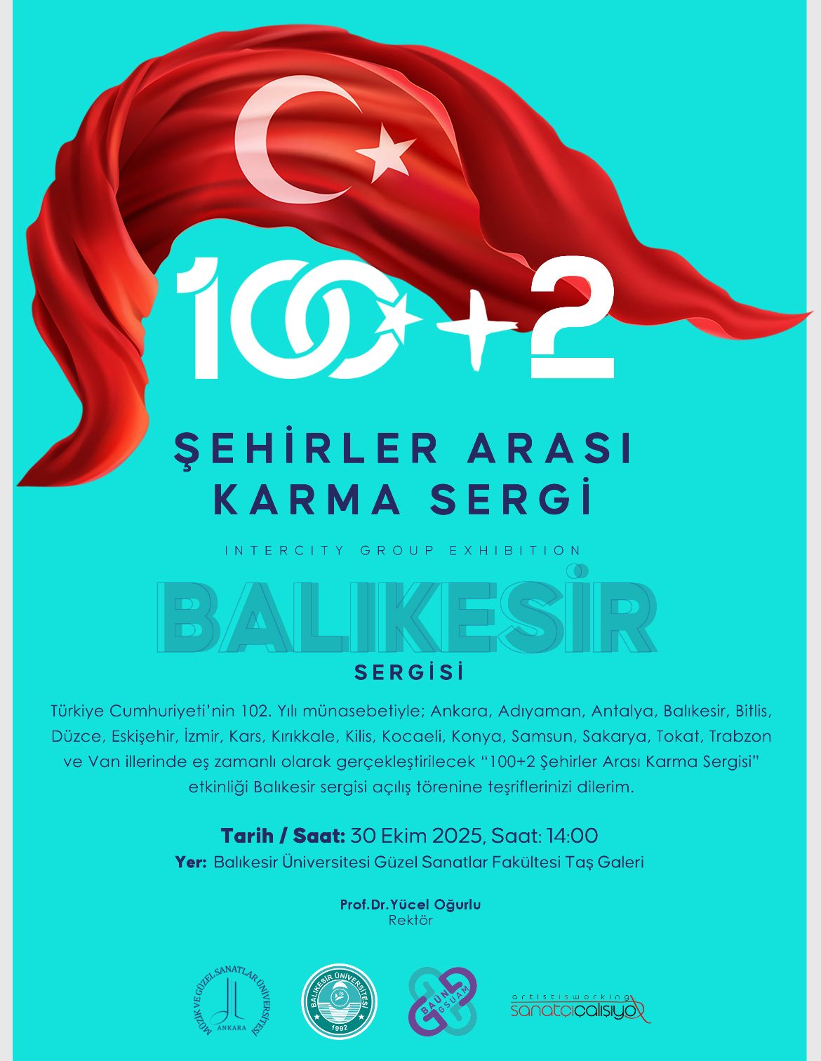 100+2 ŞEHİRLER ARASI KARMA SERGİ